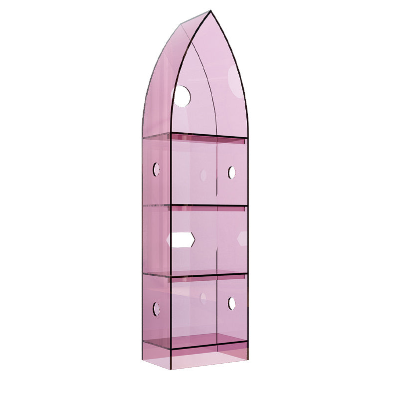 Modern Closed Back Standard Bookshelf Acrylic Bookcase for Study Room
