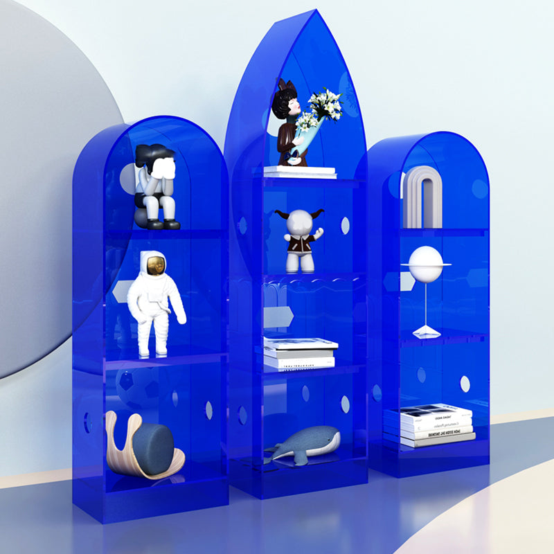 Modern Closed Back Standard Bookshelf Acrylic Bookcase for Study Room