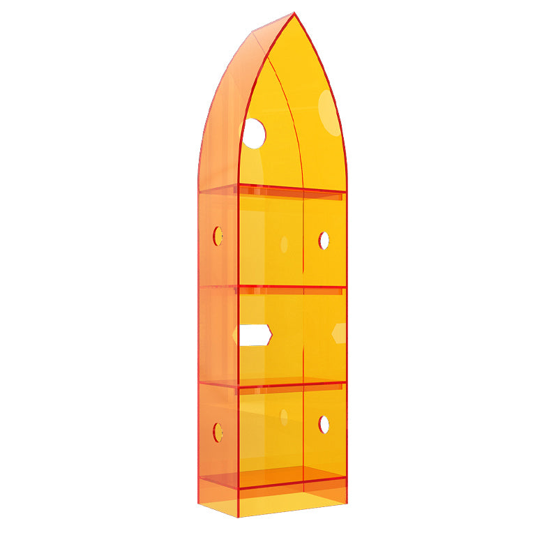 Modern Closed Back Standard Bookshelf Acrylic Bookcase for Study Room