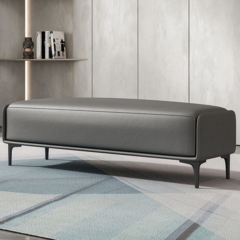 Modern Cushioned Seating Bench Rectangle Entryway and Bedroom Bench , 16" W