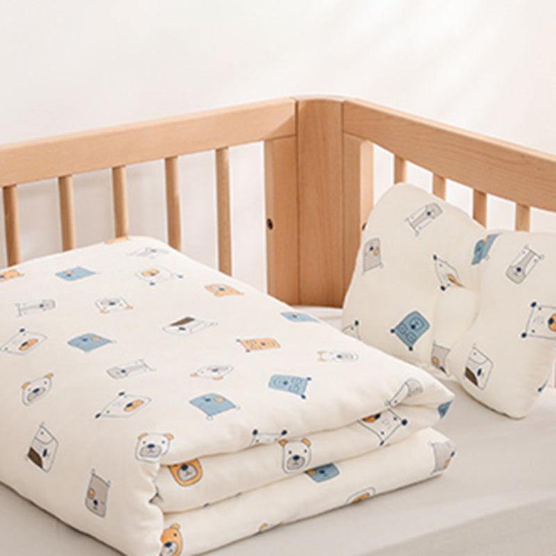 Adjustable 2-in-1 Folding Crib 31.9" H Baby Crib with Mattress and Casters