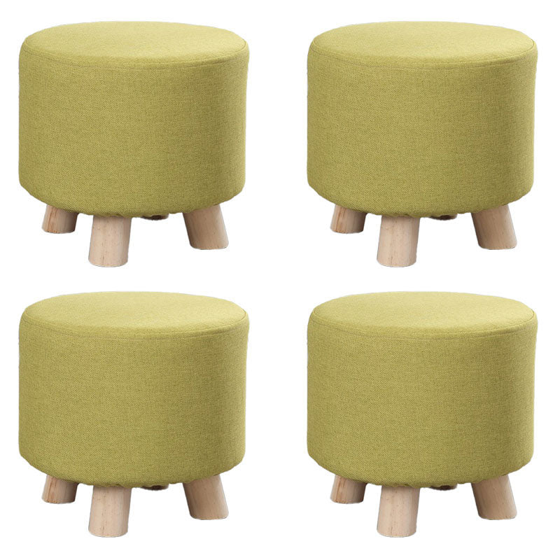 Fabric Standard Stool Modern Style Simple Household Footstool