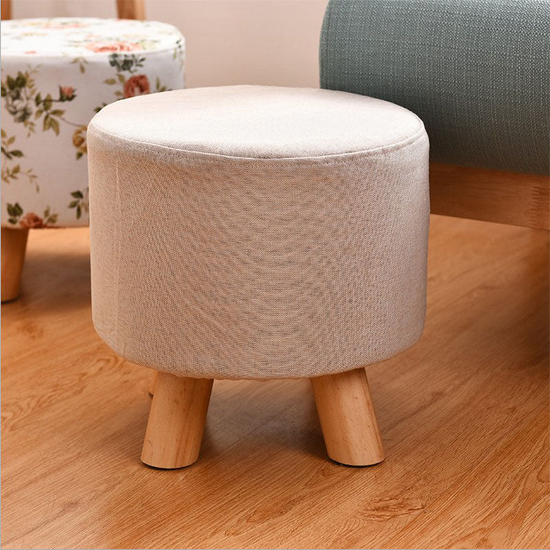 Fabric Standard Stool Modern Style Simple Household Footstool