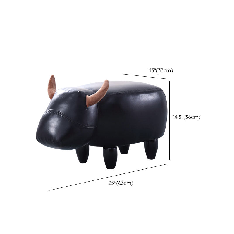 Fabric Standard Stool Modern Style Simple Household Footstool