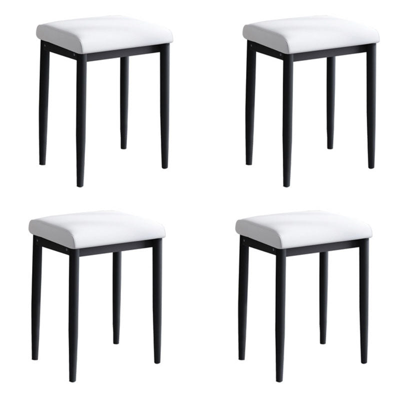 Leather Standard Stool Modern Style Simple Household Rectangular Stool