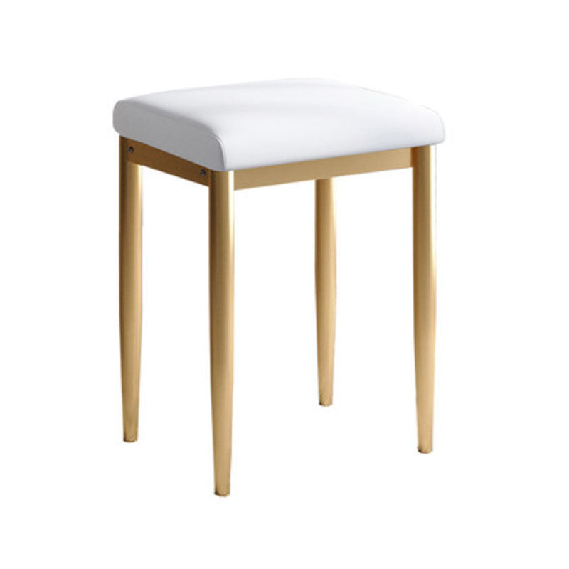 Leather Standard Stool Modern Style Simple Household Rectangular Stool