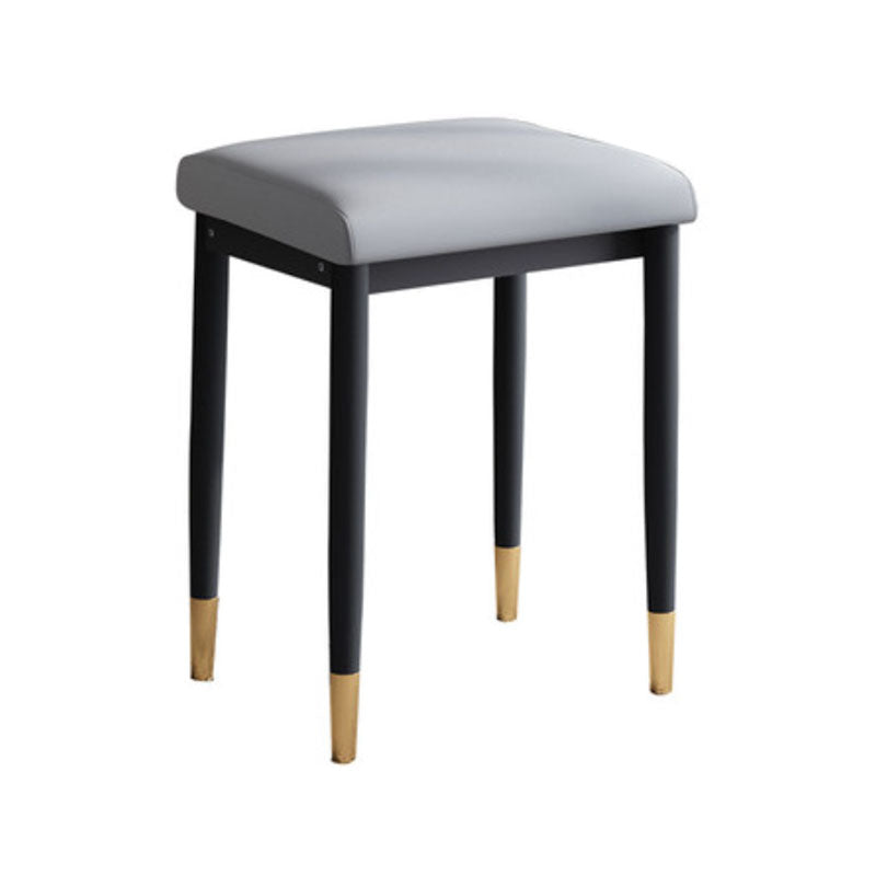 Leather Standard Stool Modern Style Simple Household Rectangular Stool