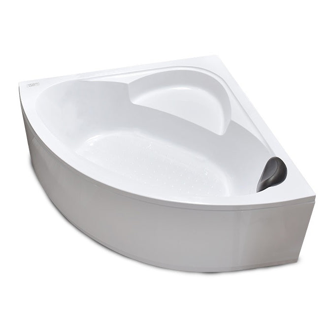 Modern Corner Soaking Bathtub Antique Finish Back to Wall Bath Tub