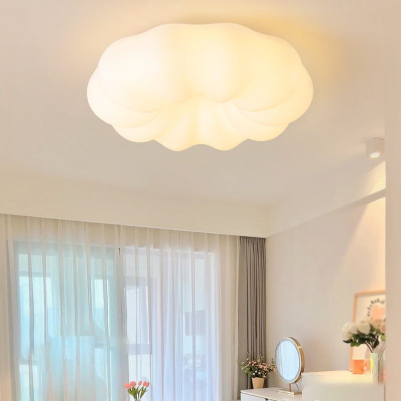 Contemporary White Ceiling Light LED Flush Mount Lighting for Hallway Kitchen