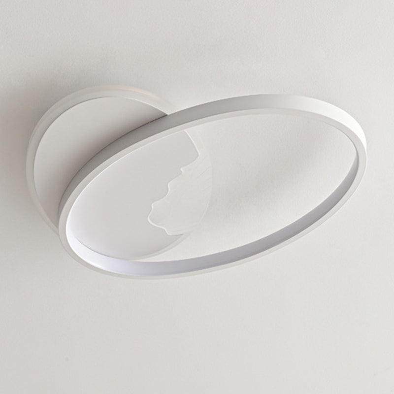 Contemporary Flush Mount Metal Ceiling Mounted Fixture for Bedroom