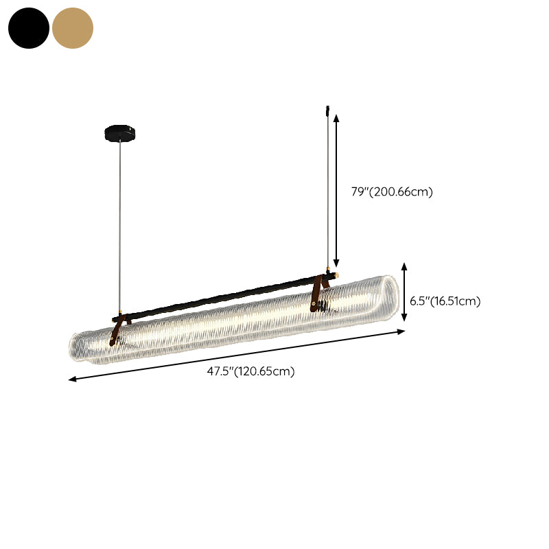 Modern LED Ceiling Light Golden/Black Kitchen Island Lighting for Dining Room
