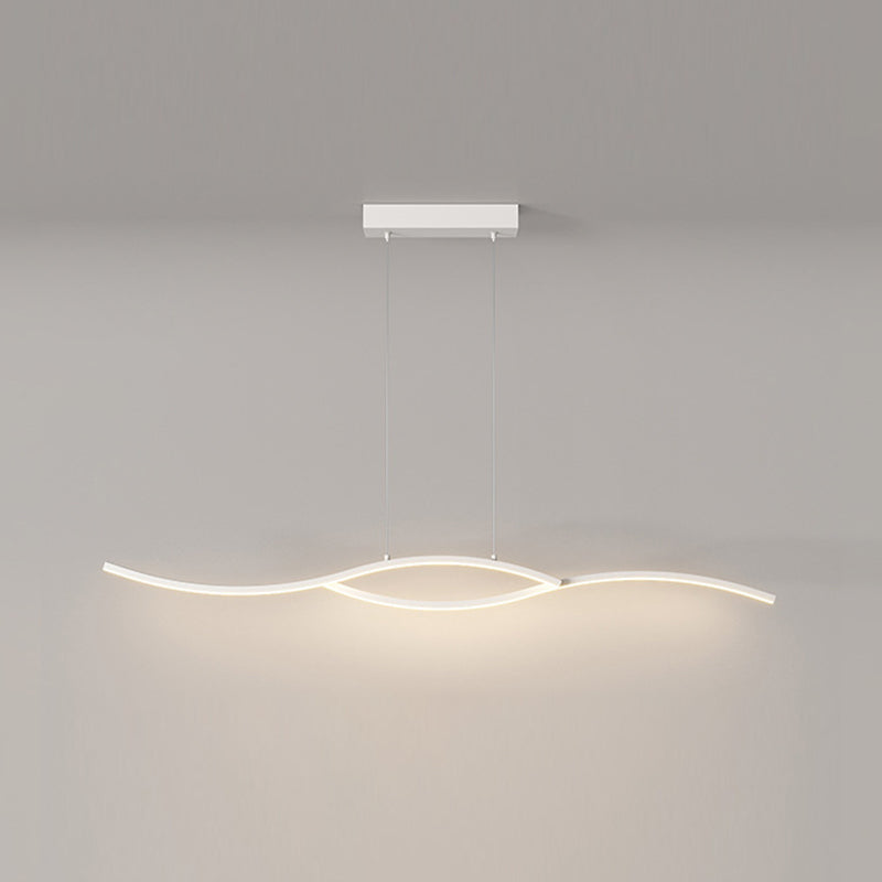 Contemporary Ceiling Light LED Black/White Kitchen Island Lighting for Dining Room