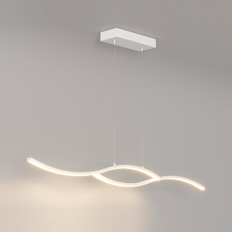 Contemporary Ceiling Light LED Black/White Kitchen Island Lighting for Dining Room