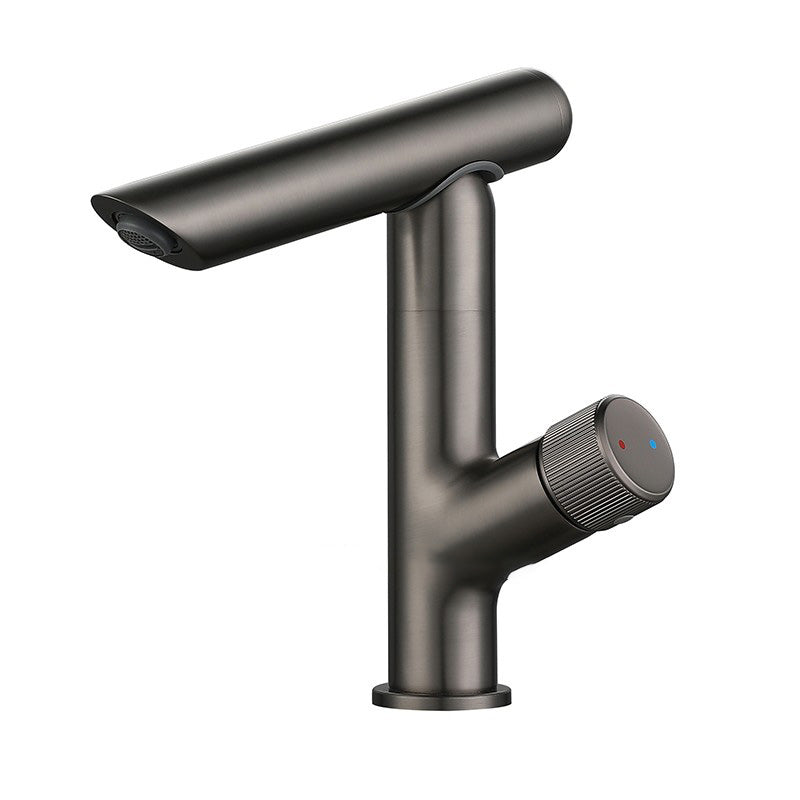 Modern Vessel Sink Bathroom Faucet Metal Knob Handle Vessel Faucet