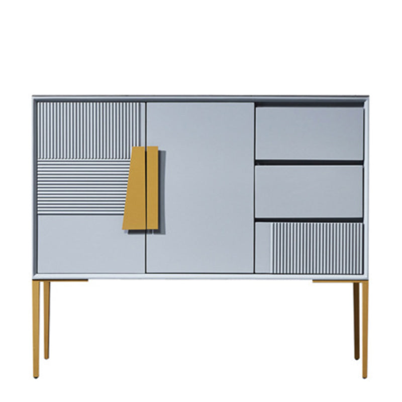 Classic Glam Combo Dresser Horizontal Stone Storage Chest for Bedroom