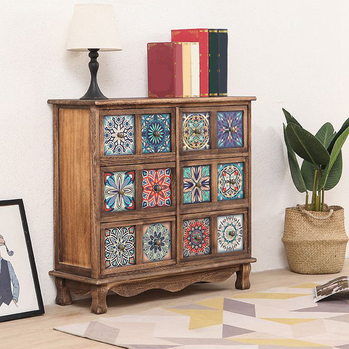 Coastal Storage Chest Dresser Solid Wood Storage Chest with 3/6/8/10 Drawers