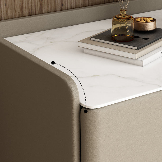 Classic Glam Storage Chest Stone Dresser with 5/4/3 Drawers , 15.6 Inch Width