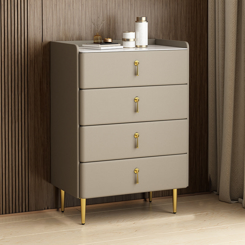 Classic Glam Storage Chest Stone Dresser with 5/4/3 Drawers , 15.6 Inch Width