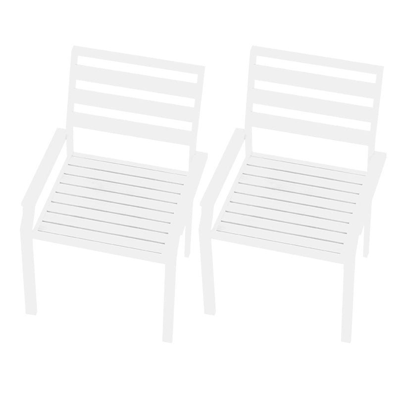 Industrial Style Dining Armchair Metal with Four Legs Dining Side Chair