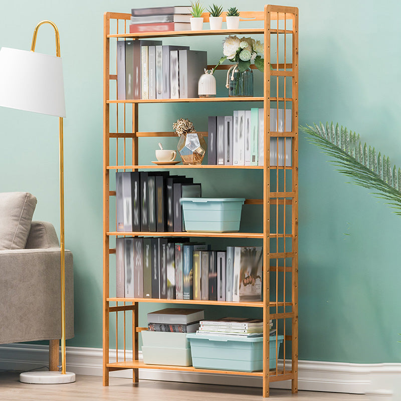 Modern Open Back Standard Bookshelf Engineered Wood Bookcase for Study Room