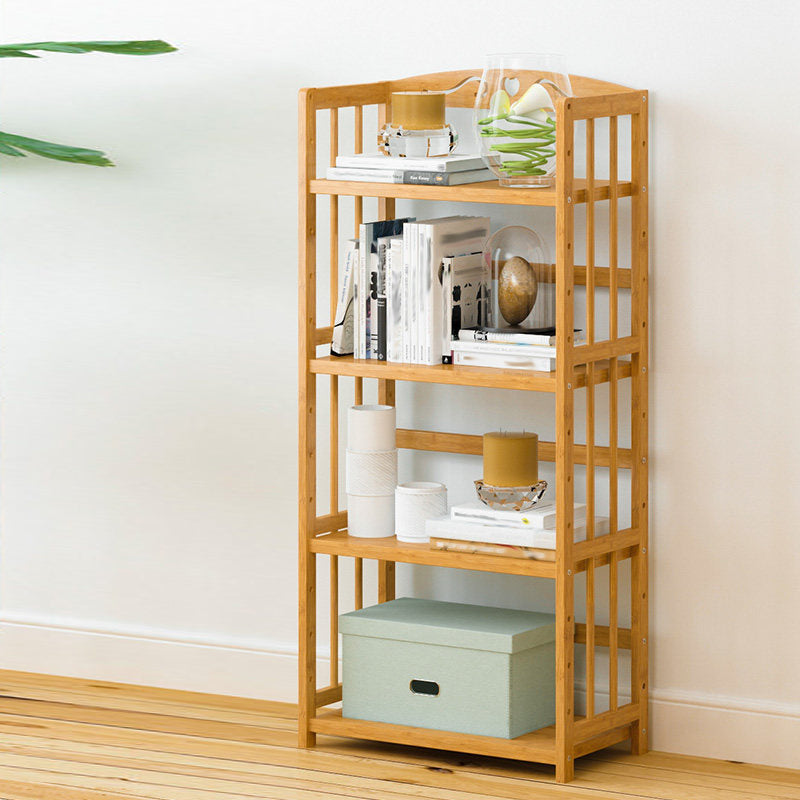 Modern Open Back Standard Bookshelf Engineered Wood Bookcase for Study Room