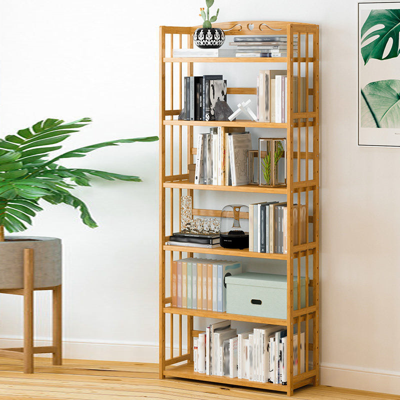 Modern Open Back Standard Bookshelf Engineered Wood Bookcase for Study Room