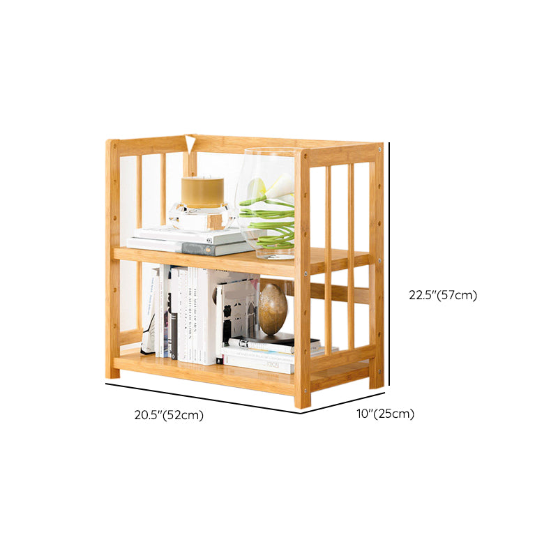Modern Open Back Standard Bookshelf Engineered Wood Bookcase for Study Room