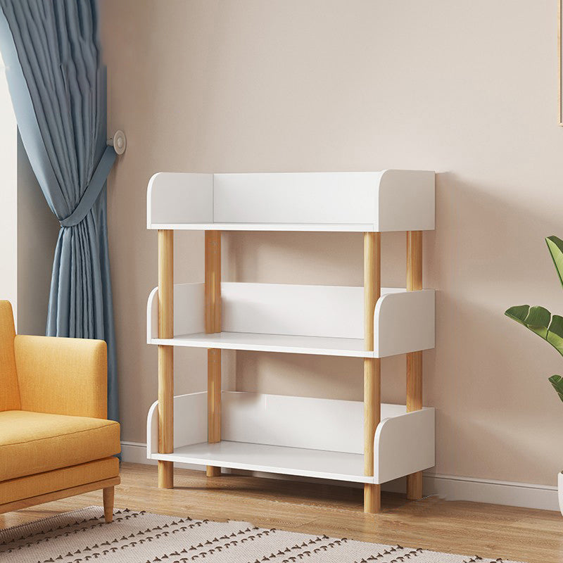 Open Back Standard Bookshelf Engineered Wood Bookcase for Study Room