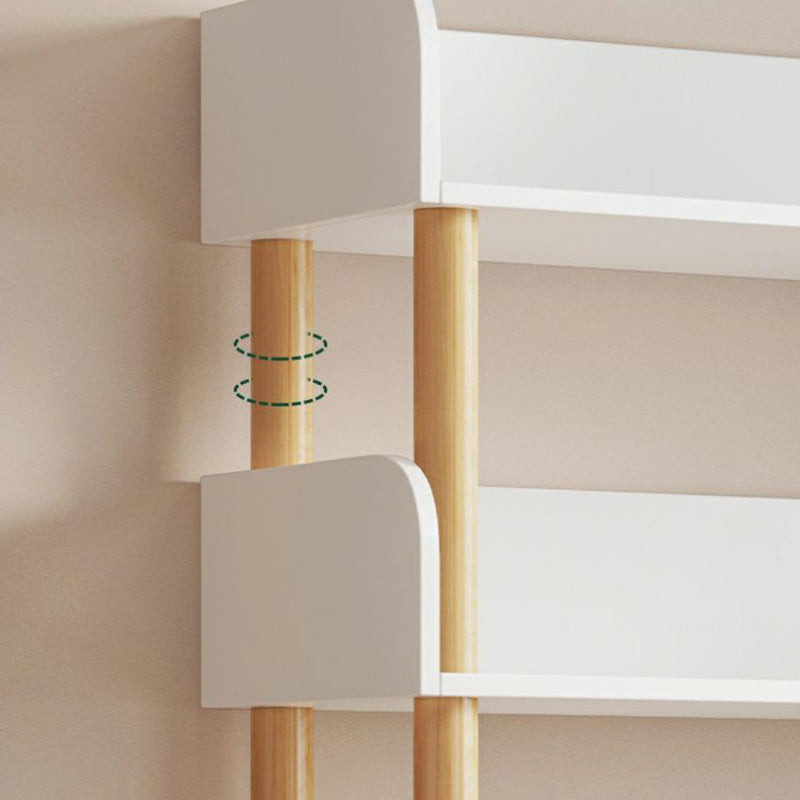 Open Back Standard Bookshelf Engineered Wood Bookcase for Study Room