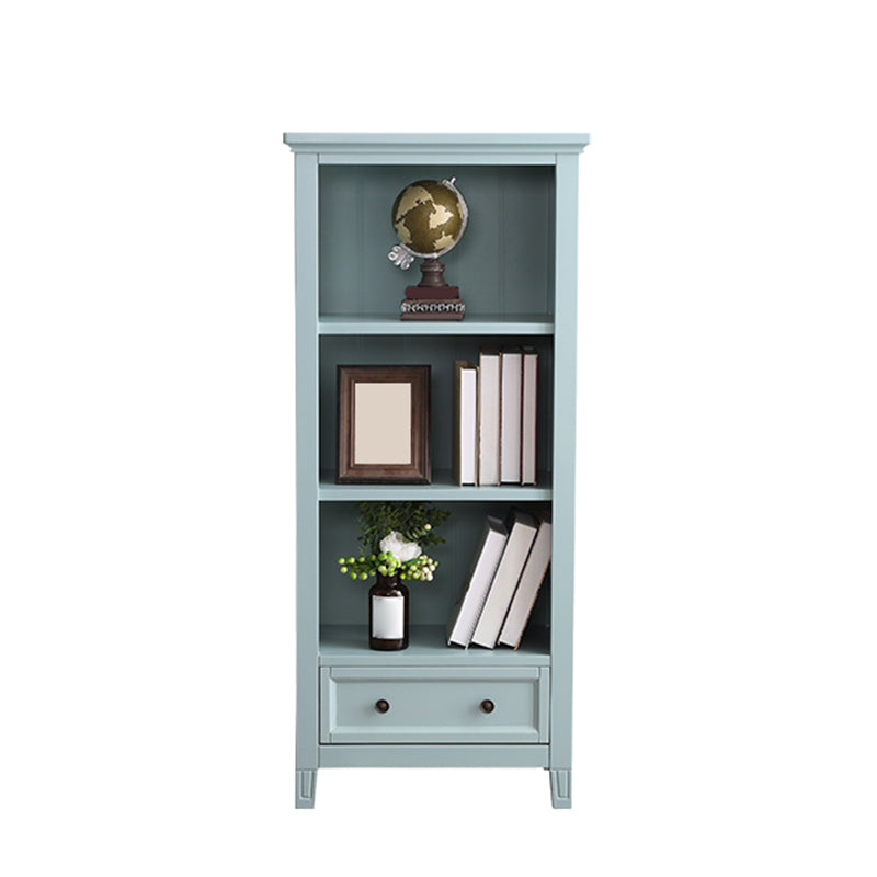 Modern Closed Back Standard Bookshelf Wooden Bookcase with Shelves for Study Room
