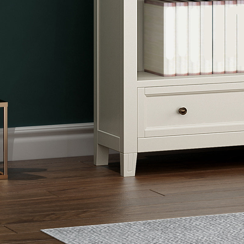 Modern Closed Back Standard Bookshelf Wooden Bookcase with Shelves for Study Room