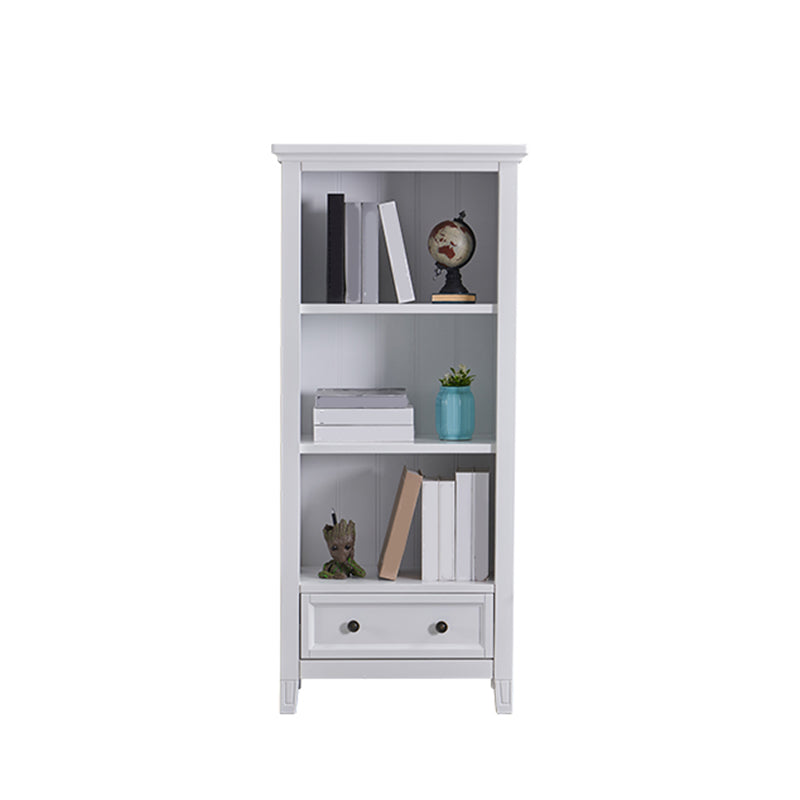 Modern Closed Back Standard Bookshelf Wooden Bookcase with Shelves for Study Room