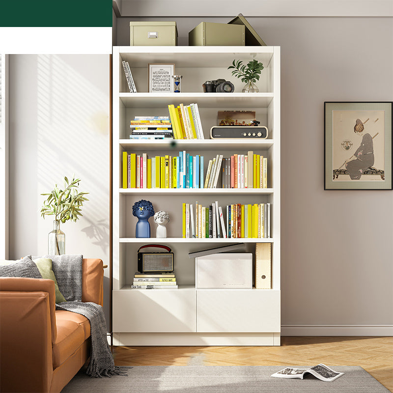 Closed Back Standard Bookcase Scandinavian Engineered Wood Bookshelf