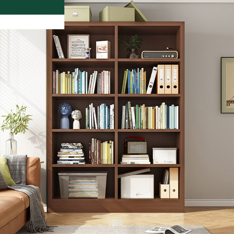 Closed Back Standard Bookcase Scandinavian Engineered Wood Bookshelf