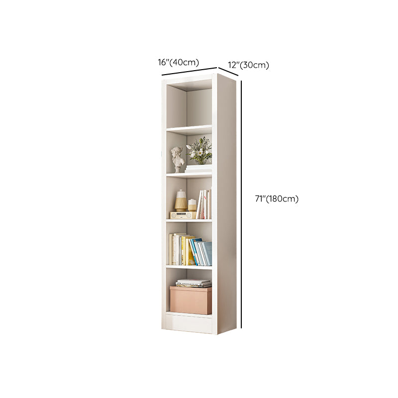 Closed Back Standard Bookcase Scandinavian Engineered Wood Bookshelf