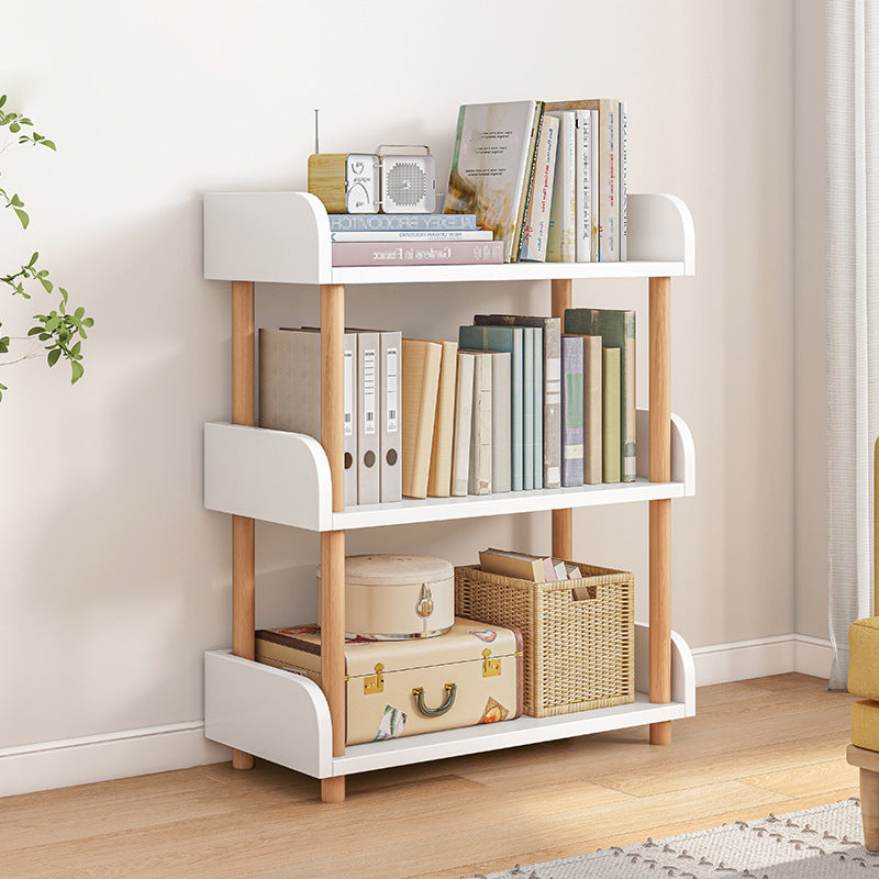 Scandinavian Standard Bookshelf Open Back Engineered Wood Bookcase