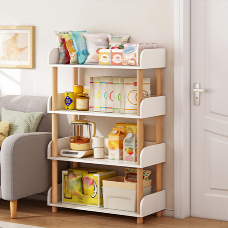 Scandinavian Standard Bookshelf Open Back Engineered Wood Bookcase