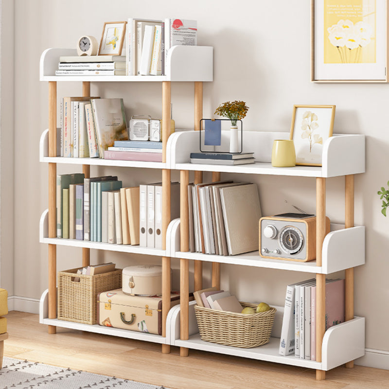 Scandinavian Standard Bookshelf Open Back Engineered Wood Bookcase