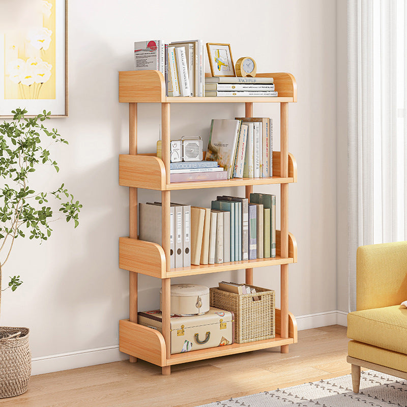 Scandinavian Standard Bookshelf Open Back Engineered Wood Bookcase
