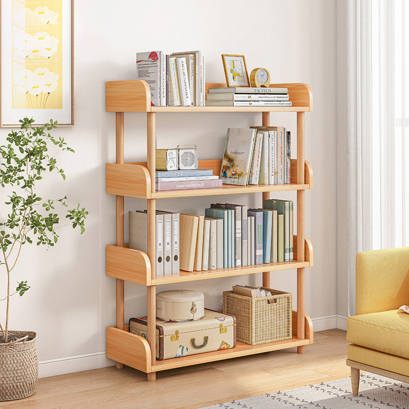 Scandinavian Standard Bookshelf Open Back Engineered Wood Bookcase