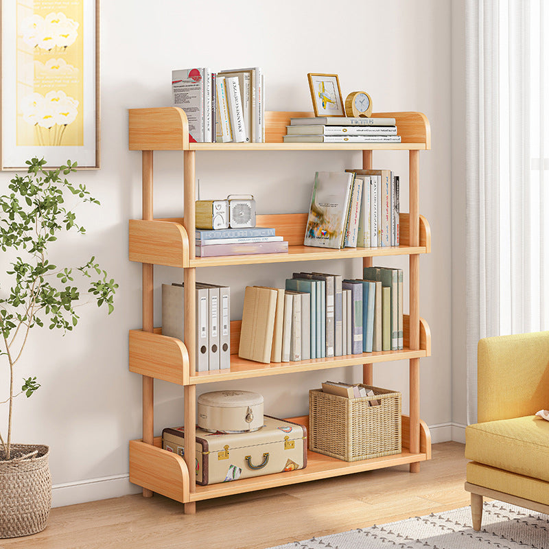 Scandinavian Standard Bookshelf Open Back Engineered Wood Bookcase