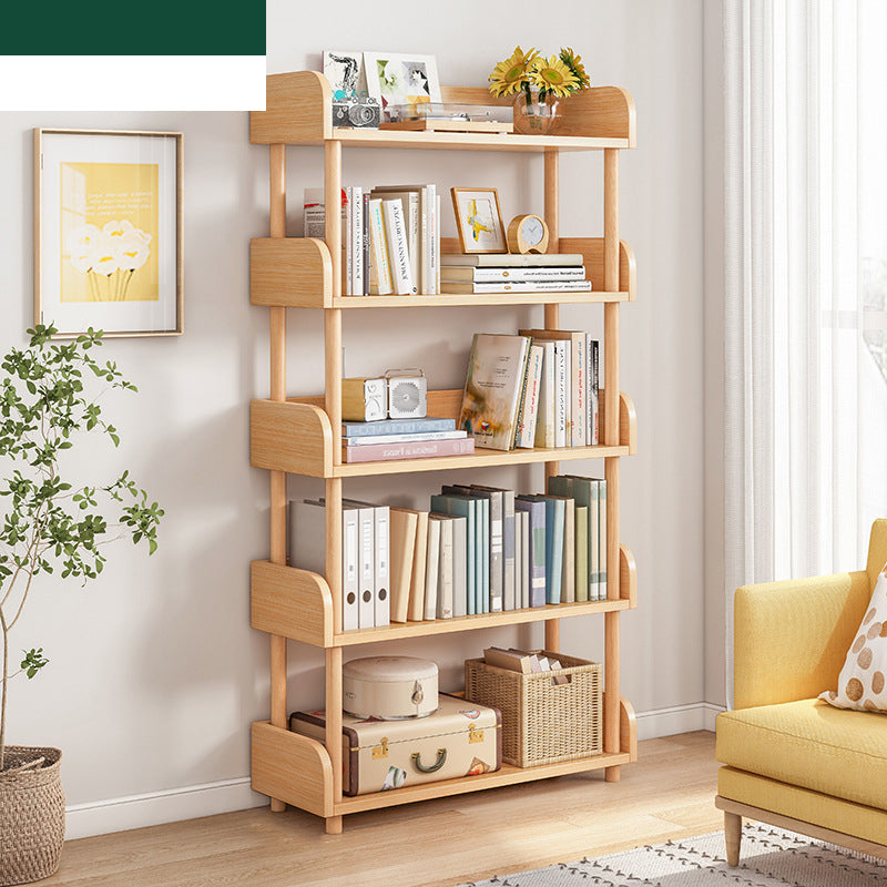 Scandinavian Standard Bookshelf Open Back Engineered Wood Bookcase