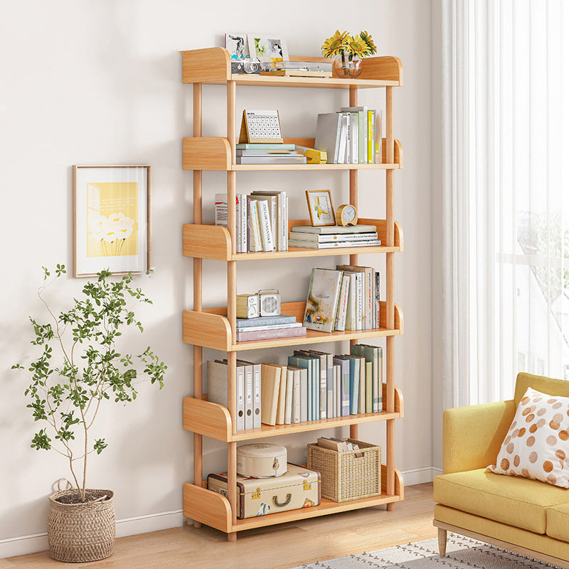 Scandinavian Standard Bookshelf Open Back Engineered Wood Bookcase