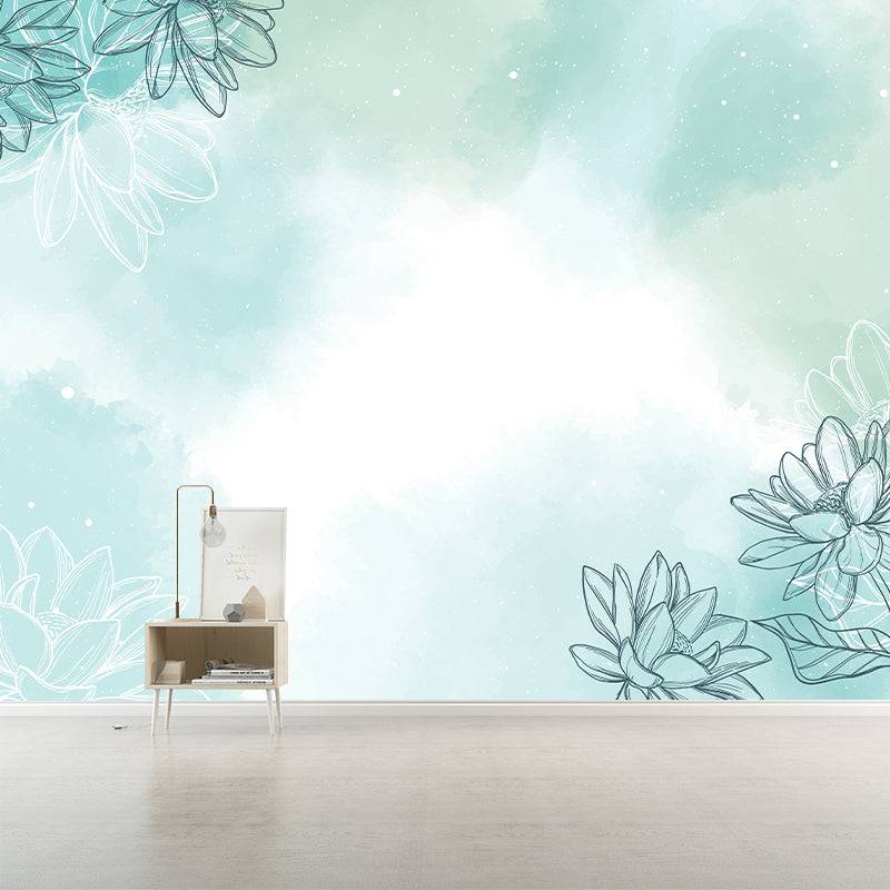 Minimalism Illustration Wall Mural Wallpaper Sitting Room Wall Mural