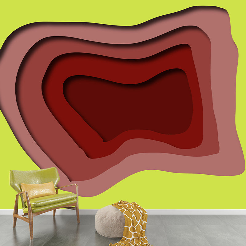Abstract Style Washable Mural Wallpaper Illustration Indoor Wall Mural