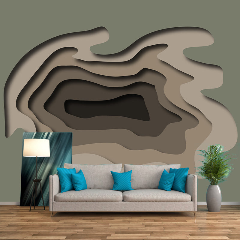 Abstract Style Washable Mural Wallpaper Illustration Indoor Wall Mural