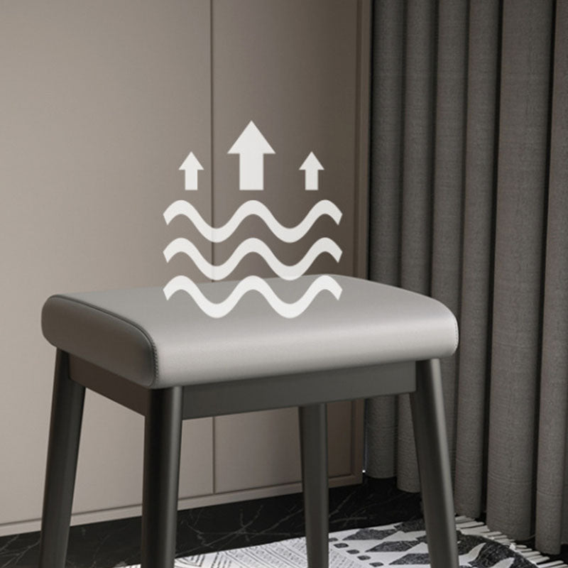 Fabric Standard Stool Modern Style Simple Household Rectangular Stool