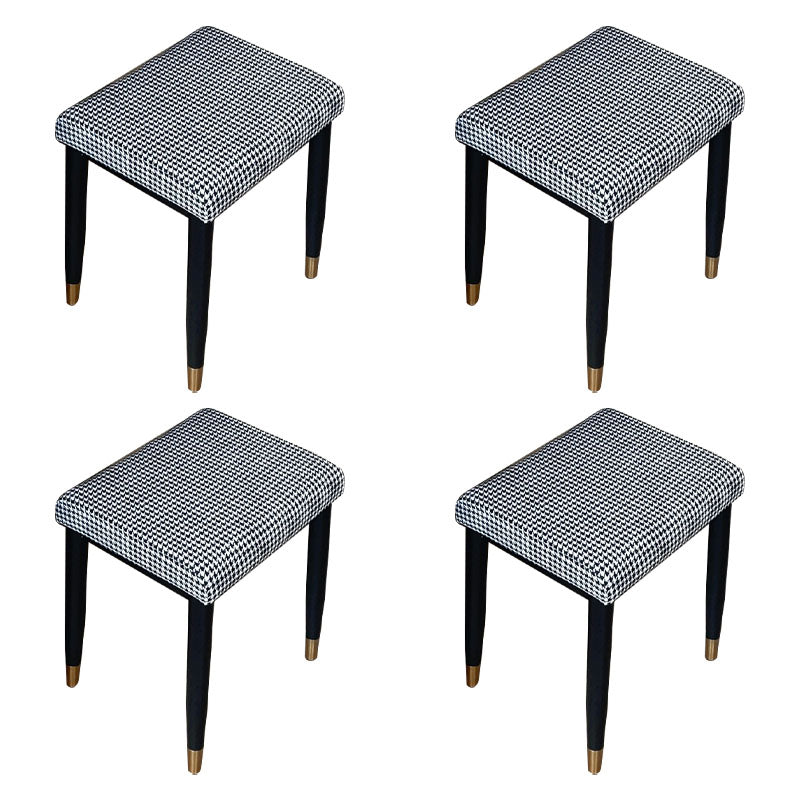Fabric Standard Stool Modern Style Simple Household Rectangular Stool
