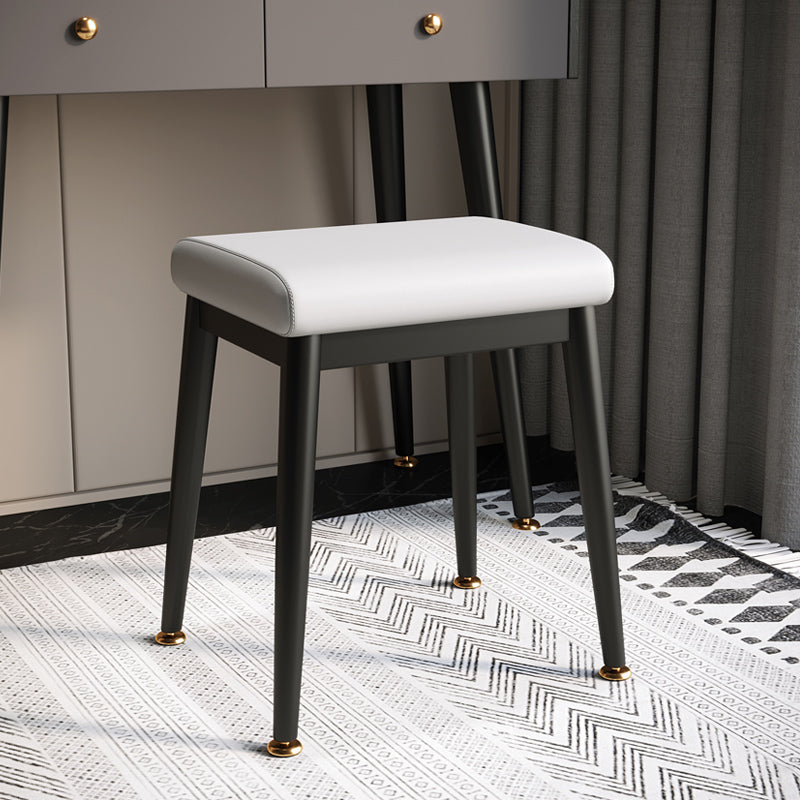 Fabric Standard Stool Modern Style Simple Household Rectangular Stool
