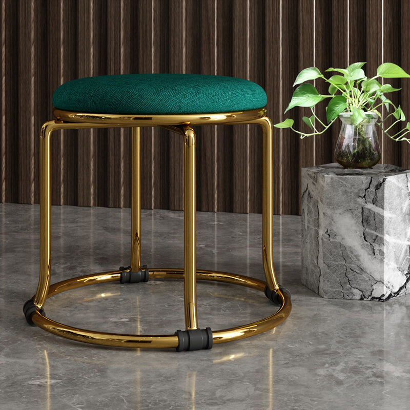 Fabric Standard Stool Modern Style Simple Household Round Stool